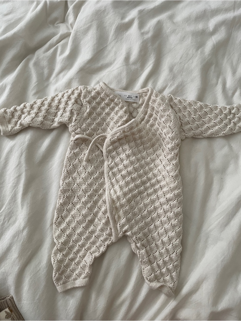 Zara Knit Infant Kimono 0-1M